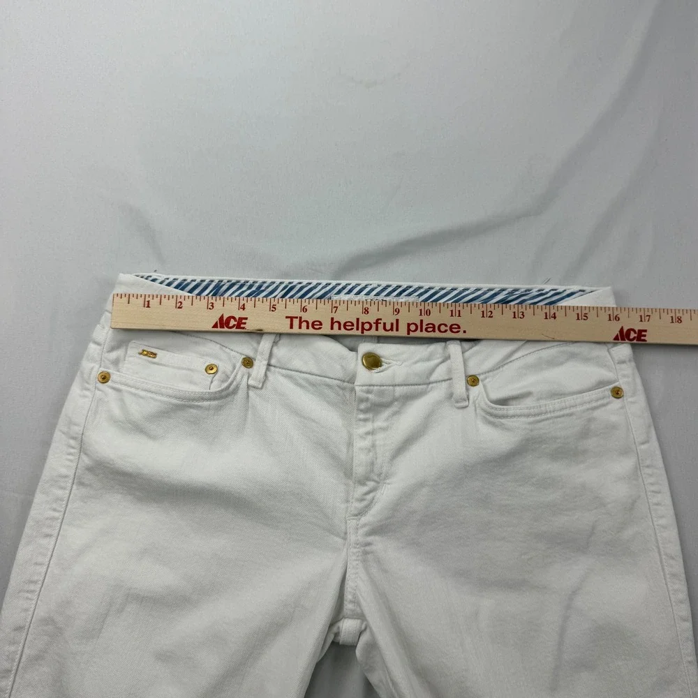Joe's Jeans The Honey Jeans Women 31 White Curvy Flare Leg Low Rise Denim